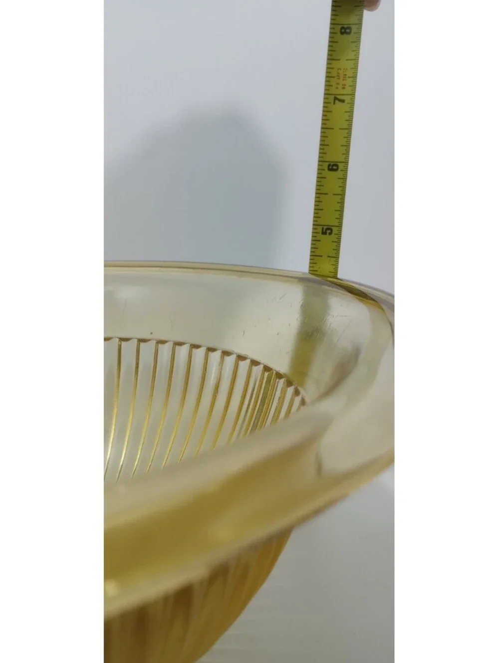 SET of 3 Federal Glass Stacking Amber Glass Mixing Serving Bowls Depression